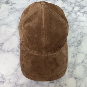 rag and bone suede baseball cap